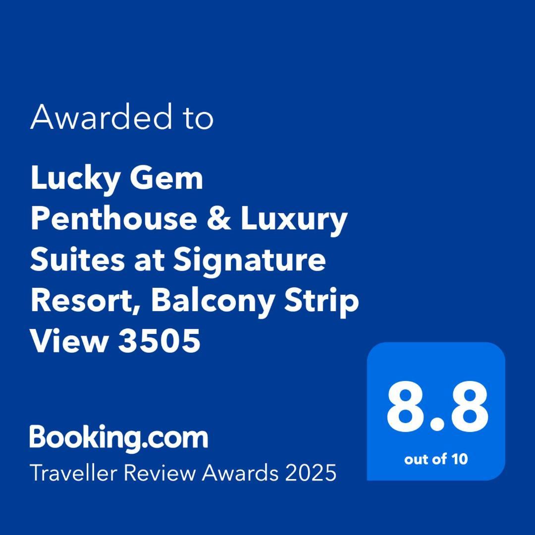 Lucky Gem Penthouse & Luxury Suites At Signature Resort, Balcony Strip View 3505 Las Vegas Exterior photo
